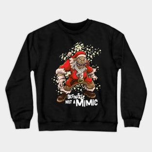 Roleplaying Mimic Creature RPG Joke Meme DM PnP Christmas Crewneck Sweatshirt